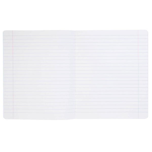 Тетрадь 12 листов в линию Пластиковая обложка "Голубая " 65г/кв.м