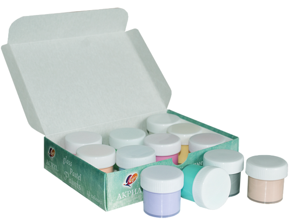 Акрил 12 цв. 20 мл. Луч пастель