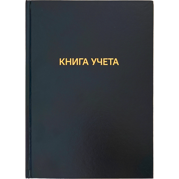 Книга учета 96 л. кл. бумвинил "deVENTE" A4 офсет 60 г/м², 92% белизна, тиснение фольгой