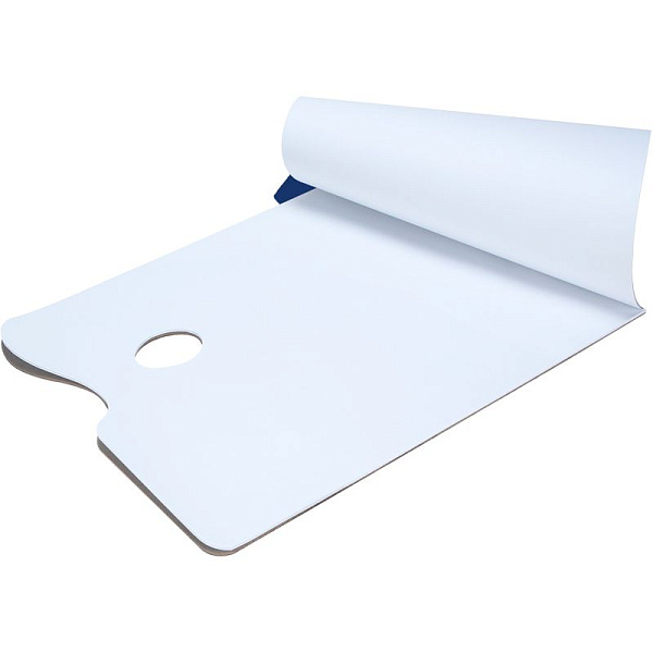 Палитра бумажная  А4, 40 л 200x300 мм deVENTE. ARTISTIC STUDIO, блок бумага 60 г/м² с водооталкивающим покрытием, трехсторонняя склейка листов, обложка мелованный картон 210 г/м² и картонная подложка 2 мм, скрейка, термоусадочная пленка