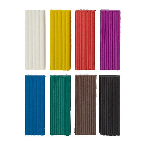 Пластилин 8 цв. "Цветик" классический  120г в карт.кор.