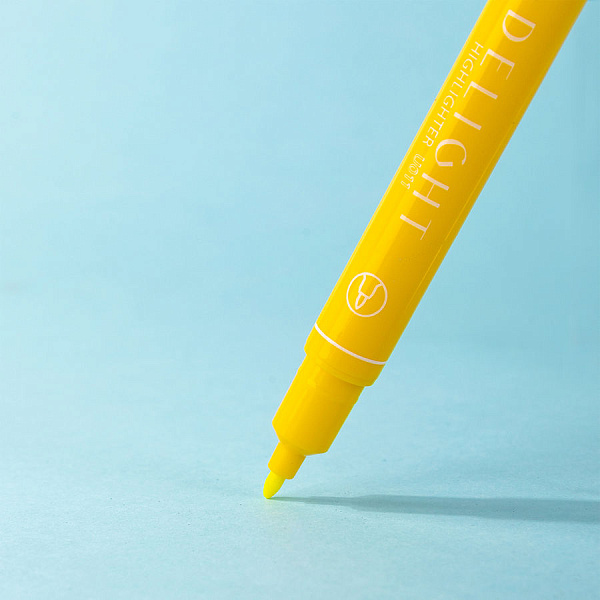 Маркер-текстовыделитель 1-4 мм Deli двойной пиш. наконечник желтый
