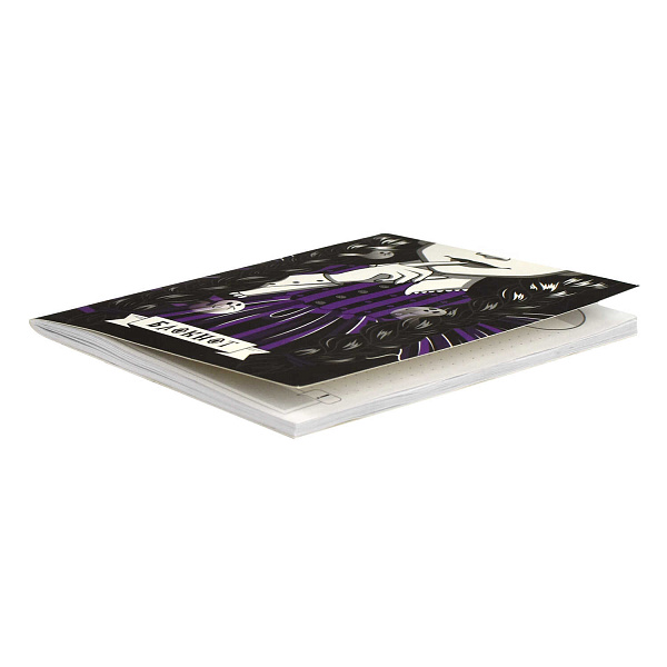 Блокнот 120*170 40 л. "МИЛАЯ ГОТИКА" /Блок - белый офсет 65 г/м², дизайнерский блок , мягкий переплёт (2 скобы), пленка софт тач вельвет,