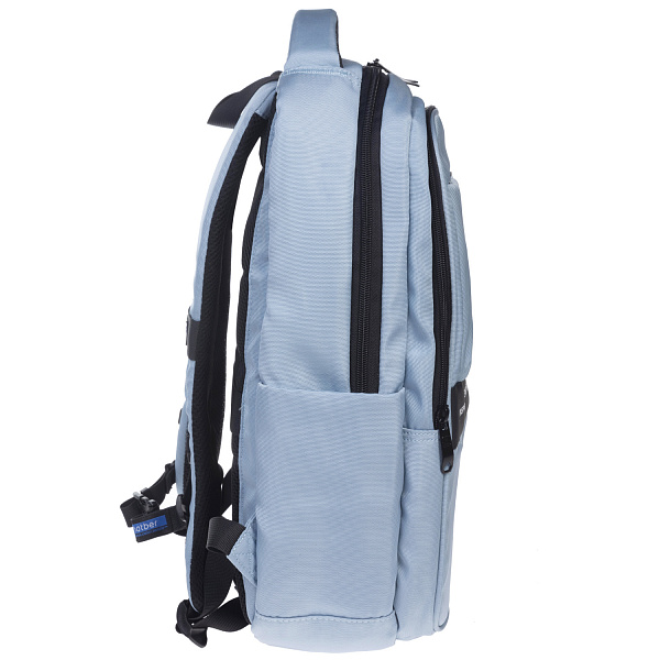 Рюкзак Hatber PRO -Blue rain- 43х31,5х14,5см полиэстер нагружная стяжка 2 отд. 4 кармана, с USB-выходом