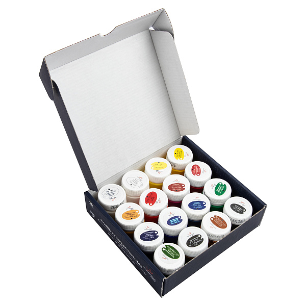 Гуашь "VISTA-ARTISTA" "Gallery" набор художественный в баночке 16 цв. х 20 мл .