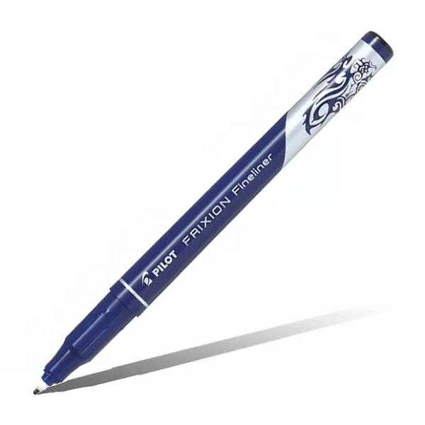 Ручка капиллярная стираемая 0,45 мм Pilot Frixion Fineliner, черная