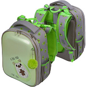 Рюкзак школьный "deVENTE. Choice. Avocado Hug" жесткий 38x28x16 см (17 л) вес 1000 г, эргономичная формоустойчивая вентилируемая спинка (евросетка) и мягкие S-образные регулируемые по росту ребенка лямки, дно из фактурной резины с ножками, ручка для 