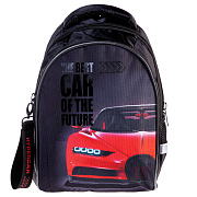 Рюкзак Hatber PRIMARY SCHOOL -Best car- 37х26х17СМ полиэстер светоотраж. 2 отделения 1 карман и 1 по