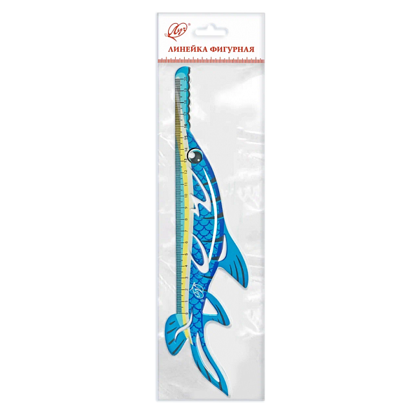Линейка фигурная "Рыба" 20 см Луч