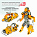 Трансформер 2в1 BONDIBOT робот-строит. техника (бетономешалка), метал. детали, Bondibon BOX 21,5x24,5x9,5 см, арт.SY6078B-3.