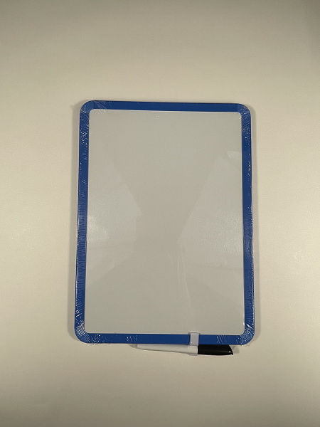 Доска магнитно-маркерная 25*35см, с маркером, МИКС