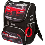 Ранец "deVENTE. Mini. Turbo" школьный жесткий 35x26x20 см (14 л) вес 800 г, 1 отделение на замке с карманом для учебников, 1 передний карман на молнии, 2 боковых кармана на молнии с расширением, эргономичная формоустойчивая вентилируемая спинка и мяг