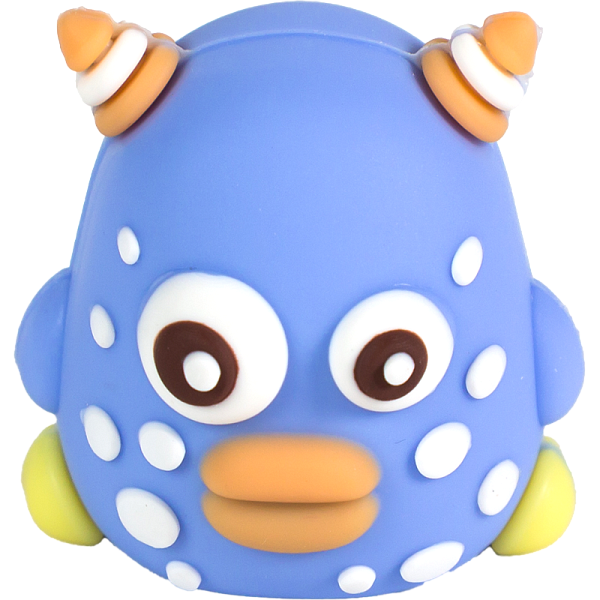 Точилка 1 отв. deVENTE. Big Eyes Monster, 30x37x28 мм, пластиковая с покрытием Soft Touch,ассорти 3 дизайна