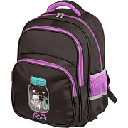 Рюкзак школьный "deVENTE. Catch the Dream" 39x30x20 см, 700 г, текстильный, эргономичная вентилируемая спинка и уплотненные лямки, 2 отделения на молнии, 1 передний карман на молнии, 2 боковых кармана, светоотражающие вставки