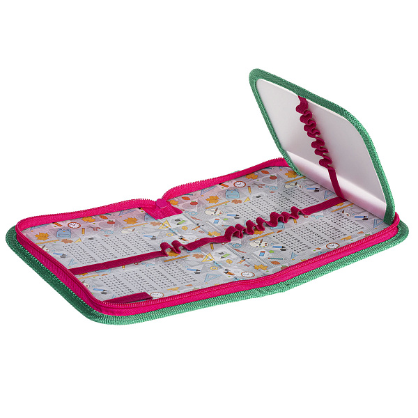 Пенал 1секц.+ств. 190*130 Hatber "Милый мишка" на молнии мат.ламин. 3D фольга , с табл.умнож. в инд.уп