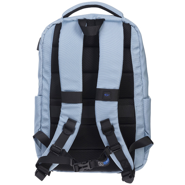 Рюкзак Hatber PRO -Blue rain- 43х31,5х14,5см полиэстер нагружная стяжка 2 отд. 4 кармана, с USB-выходом