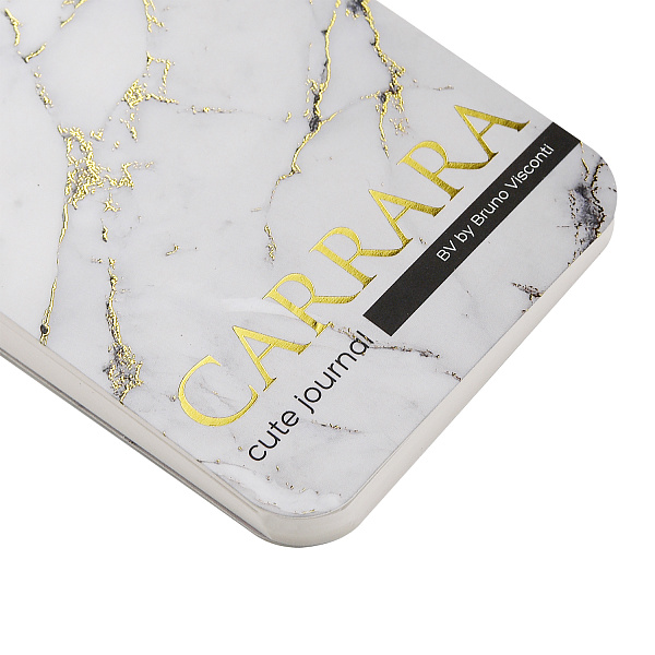 Блокнот А7 100 л. лин. на гребне «CUTE JOURNAL» BV, "CARRARA" 