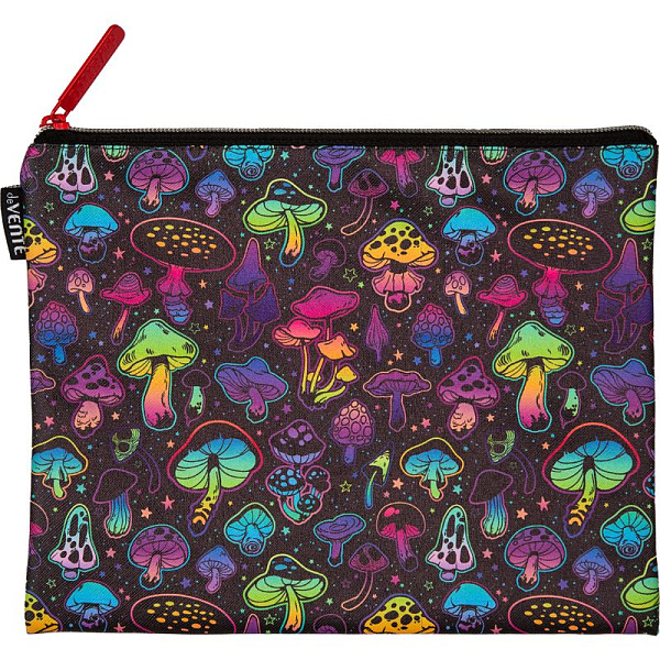 Папка для тетрадей А5 "deVENTE. Magic Mushroom" на молнии сверху, искусственная кожа до -40C с антивандальной фактурой, с подкладом