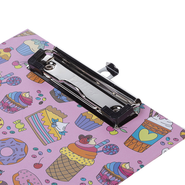 Планшет с зажимом А5 Hatber "Sweets" мат.ламин. 