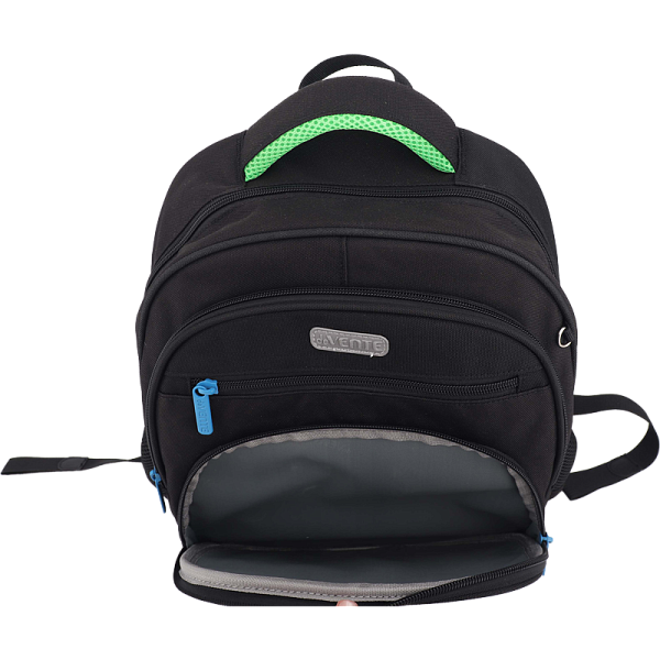 Рюкзак "deVENTE. Grade. Next Level Football" школьный жесткий 37x28x16 см (16 л) вес 700 г, плотный износостойкий полиэстер с водоотталкивающей пропиткой, 2 просторных отделения на молнии (одно отделение с разделителями для учебников, другое отделени