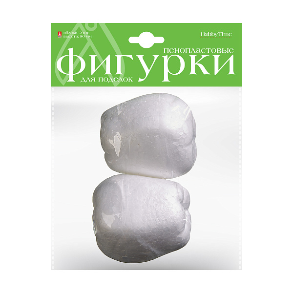 Набор. Пенопластовые фигурки "ЯБЛОКИ" 80 мм, 2 шт. 