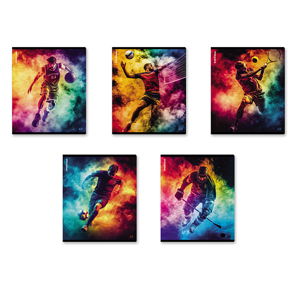 Тетрадь 48 листов в клетку "Champs", матовая ламинация  ErichKrause  _MIX-PACK