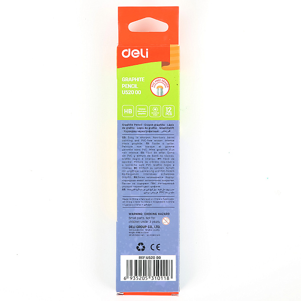 Карандаш ч/г HB с ластиком Deli Bumpees тополь рисунок 