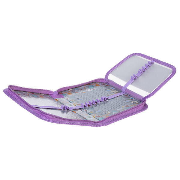 Пенал 1секц.+ств. д/дев. 190*130 Hatber "Best Friends"- с табл.умнож. металлизиров. картон, выб лак