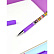 Ручка со стираемыми чернилами "ТЕГИ" (ПВХ тубус, 7x152 мм, цвет корпуса: фиолетовый, черный, материал корпуса: АБС-пластика с добавлением САН-пластика, покрытие кор