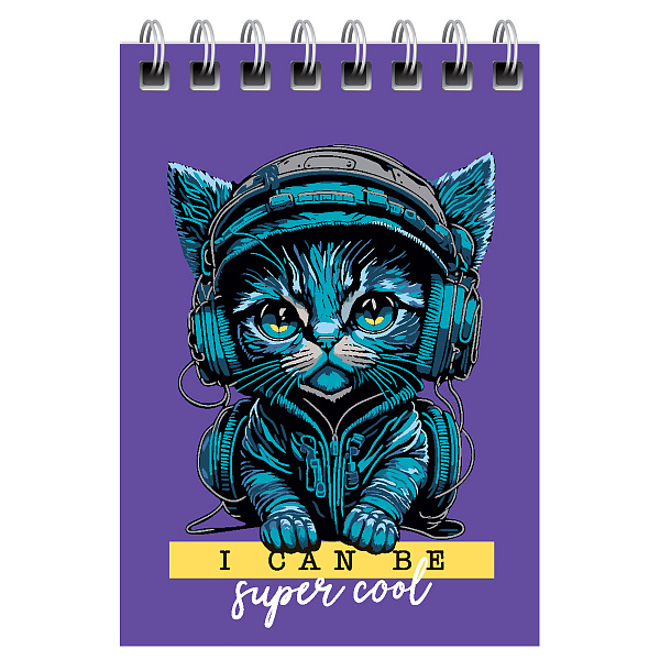 Блокнот А7, 40 листов на гребне, BG "Забавные питомцы", мягкая обложка мелованный картон, 60 г/кв.м