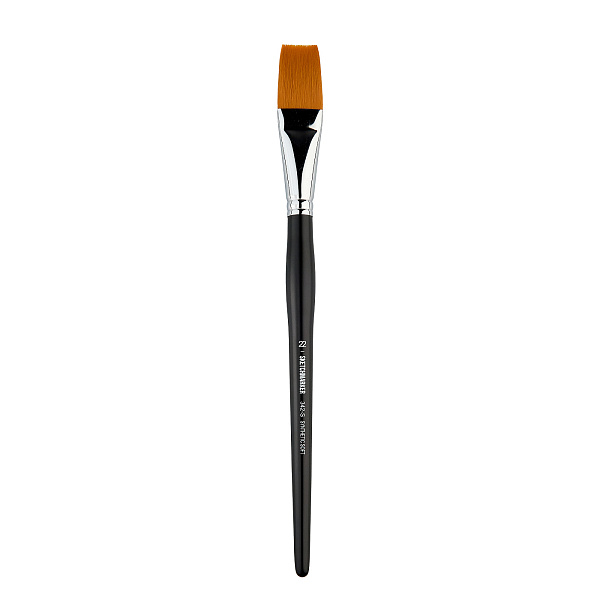 Кисть для акрила Sketchmarker 342 синтетика мягкая плоская ручка короткая №22