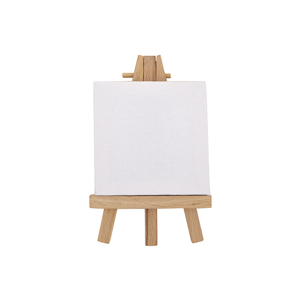 Набор мини-мольберт 12 см, мини-холст 7х7 см "Сонет"