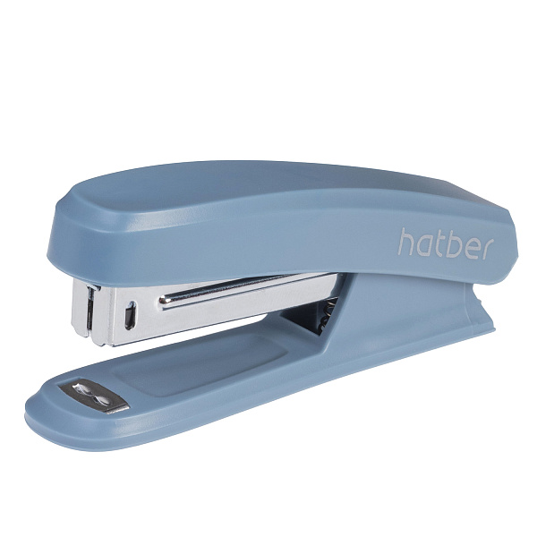 Степлер на 12 л. №10 Hatber -Mist- Пластиковый 50 скоб захват 40мм с антистеплером Ассорти в картонной коробке