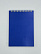 Блокнот А5 (136 х 198 мм) 80л.кл.на гребне Синяя,обл.дизайнерский картон,блок офсет