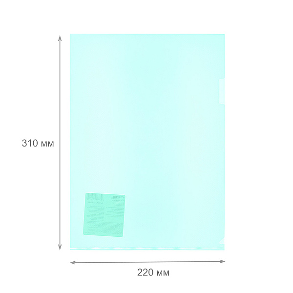 Папка - уголок A4 "Expert Complete" Premier 180 мкм волокно серый new EC210300015