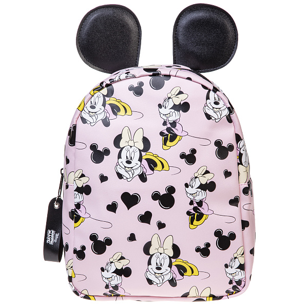 Рюкзак Hatber Teen-Минни Маус- 21,5х27х11,5см Экокожа 1 отделение ( DISNEY)