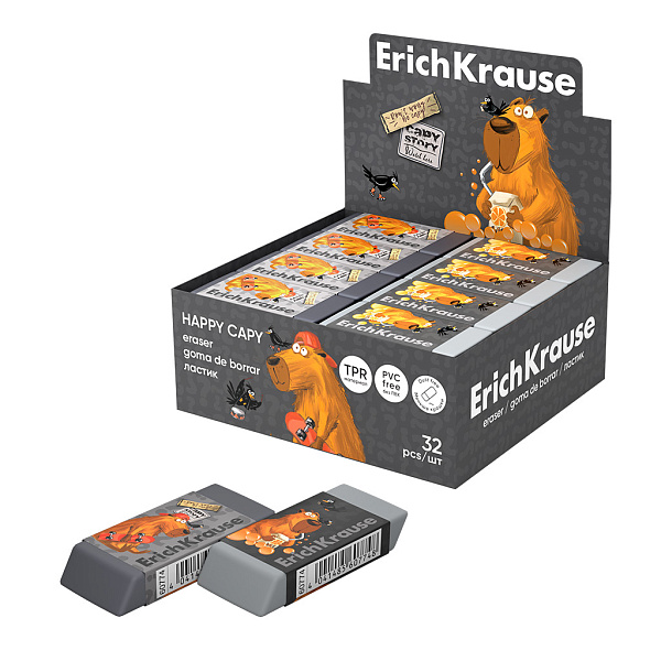 Ластик ErichKrause Happy Capy 