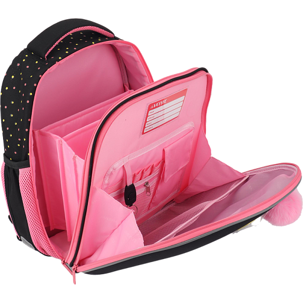 Рюкзак "deVENTE. Choice Lite. MooreCafe" школьный жесткий 38x29x17 см (17 л) вес 800 г, плотный износостойкий полиэстер с водоотталкивающей пропиткой, 2 отделения на молнии (одно отделение с разделителями для учебников, другое отделение с 2-мя органа
