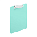 Планшет с зажимом А4 пластиковый "deVENTE. Pastel" бирюзовый, толщина 2 мм, с выдвижным подвесом, в пластиковом пакете,