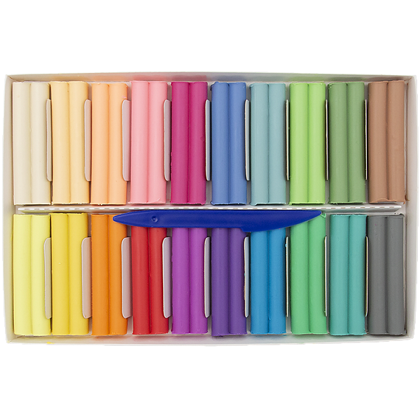 Пластилин 20 цв. Луч восковой "Фантазия", пастельный,