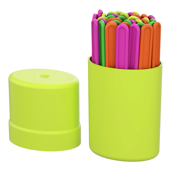 Счетные палочки пластиковые ErichKrause Neon Solid (в тубусе по 50 шт)