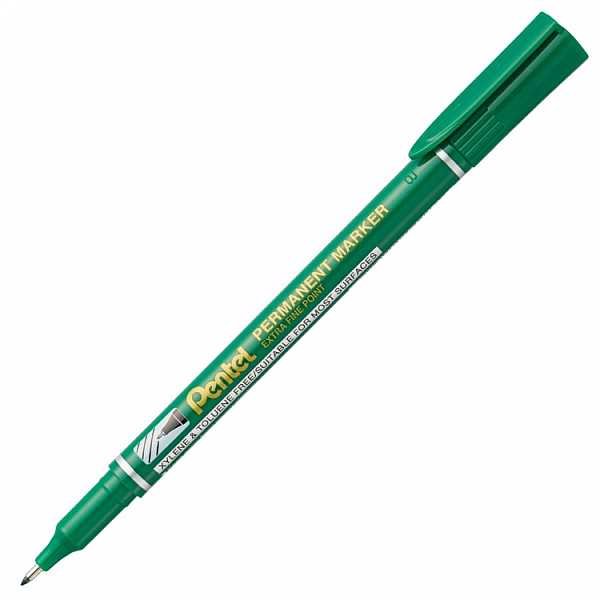 Маркер перманентный "Pentel"Fine Point    1,6 мм   пулевидный  зеленый