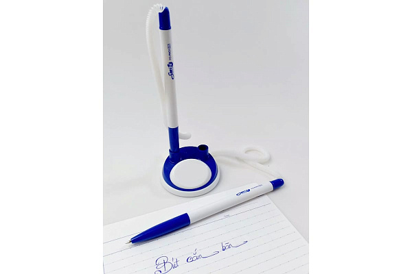 Набор ручек шарик. "Flexoffice SMART" НА ПОДСТАВКЕ d=0,7 мм, синяя, без логотипа 