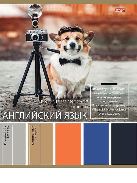 Тетрадь предмет. 36 л. кл. "PANTONE" АНГЛИЙСКИЙ ЯЗЫК эконом, б/о TM Profit