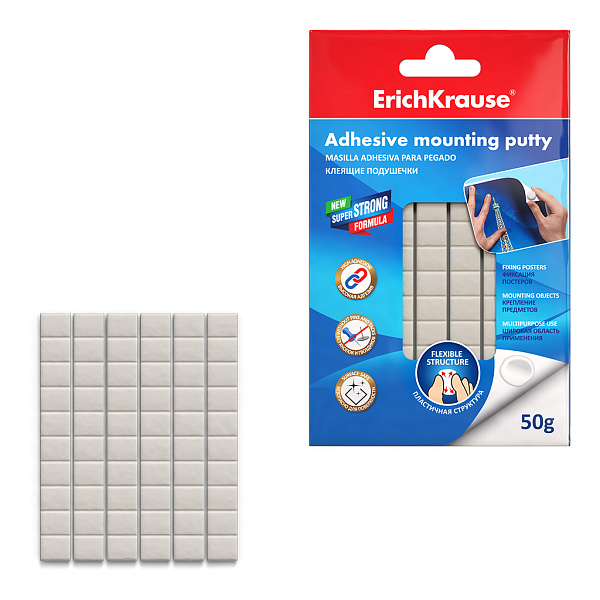 Клеящие подушечки ErichKrause, белый, 50г