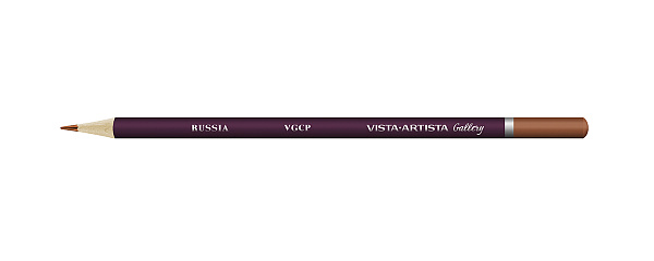 Карандаш цветной художественный "VISTA-ARTISTA" "Gallery"  заточенный 701 Коричневый (Brown)