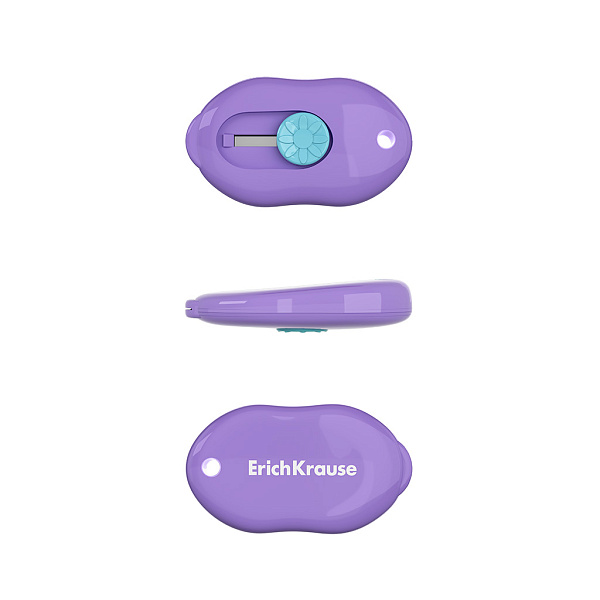 Нож канцелярский ErichKrause Cloud Mini Pastel, ассорти (в пакете по 1 шт.)