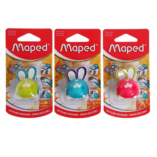 Ластик-пазл CROC CROC PUZZLE BUNNY для ч/г каранд. и термочувств.чернил. асс. бл/уп