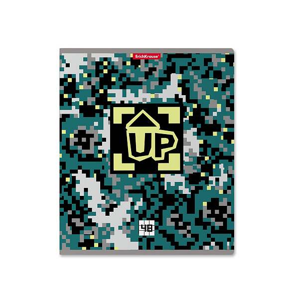 Тетрадь 48 л. кл. ErichKrause "Pixel Game" выборочный УФ-лак_MIX-PACK