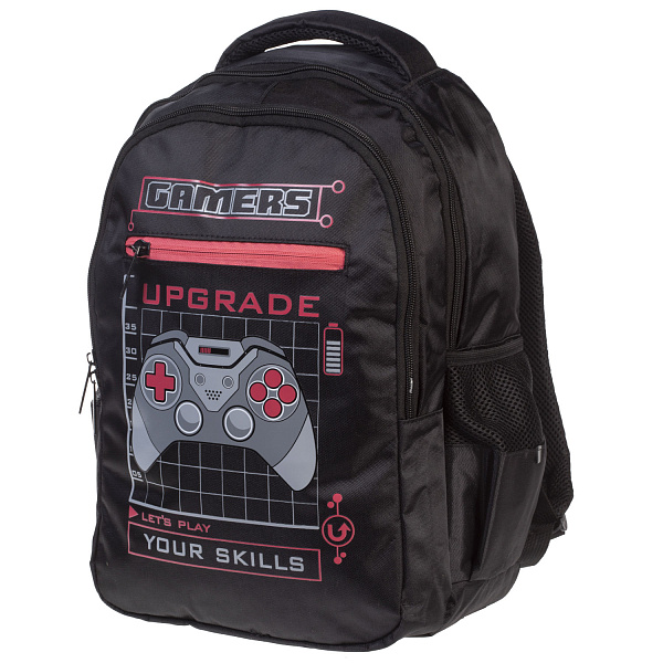 Рюкзак Hatber BASIC STYLE -Геймер- 41х30х15 см полиэстер светоотраж. 2 отделения 3 кармана